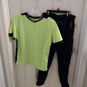 Boys 12/14 running pants and shirt set - Kipsta